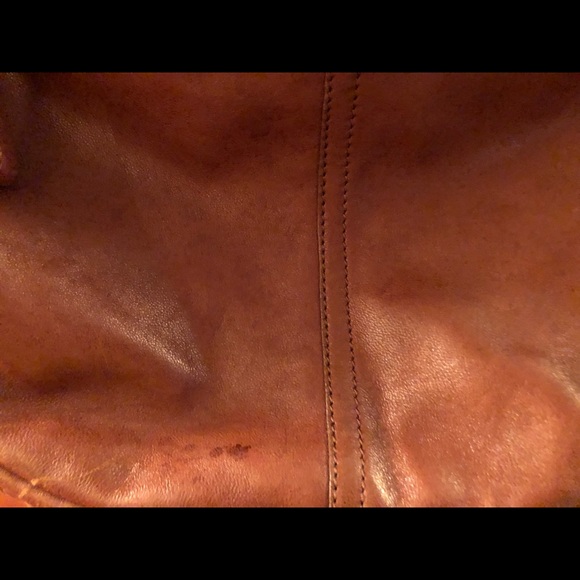 Used condition saddle color shoulder bag - Picture 6 of 9